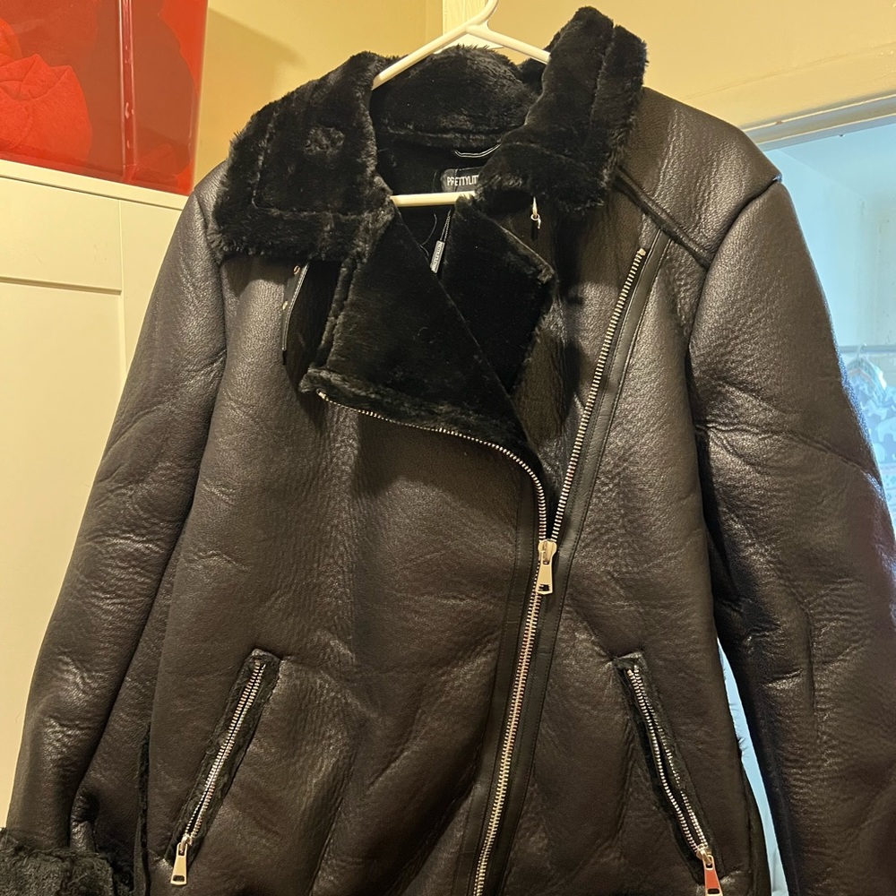 PLT oversized aviator jacket New With Tags